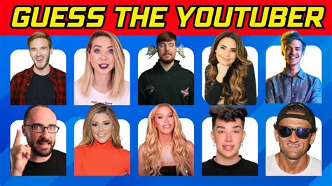 can you guess the youtuber s name youtubers quiz youtube