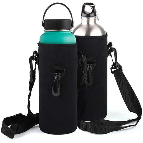 Water Bottle Carrier 2pcs 1l34oz Capacity Insulated Neoprene Water