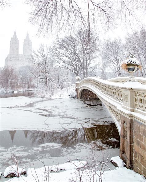 🇺🇸 Bow Bridge In Winter Central Park New York City Ny By 212sid