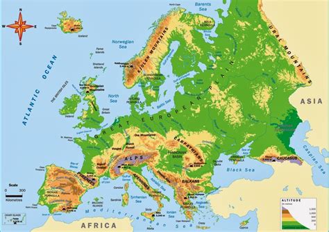 Geo Map Europe Gambaran