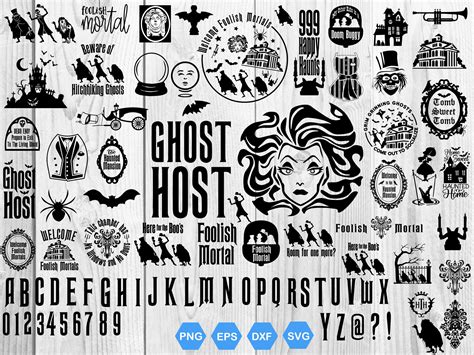 Haunted Mansion Bundle SVG Halloween Svg Disney Haunted Etsy
