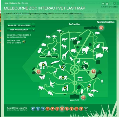 Melbourne Zoo Interactive Flash Map 22 Download Scientific Diagram