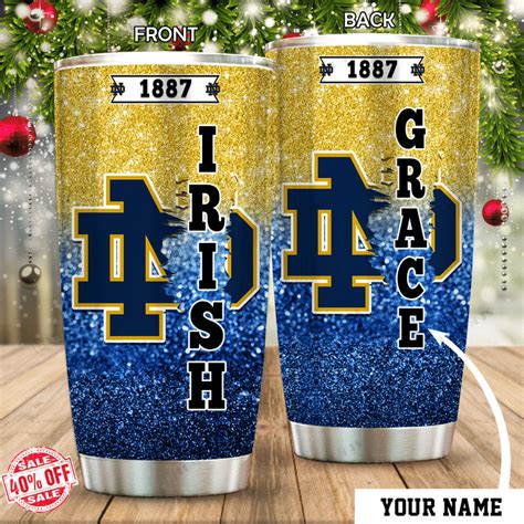 Personalized Notre Dame Fighting Irish Est 1842 Custom Stainless Steel
