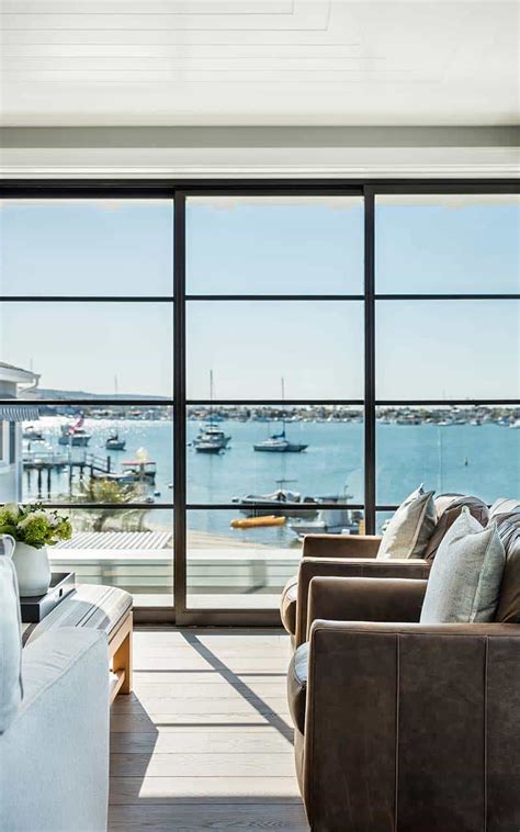Luxurious Bayfront Home With Warm And Inviting Details On Newport Beach
