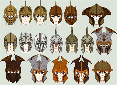 Elven Warrior Helmets Updated By Arbiter376 Fantasy Armor Fantasy