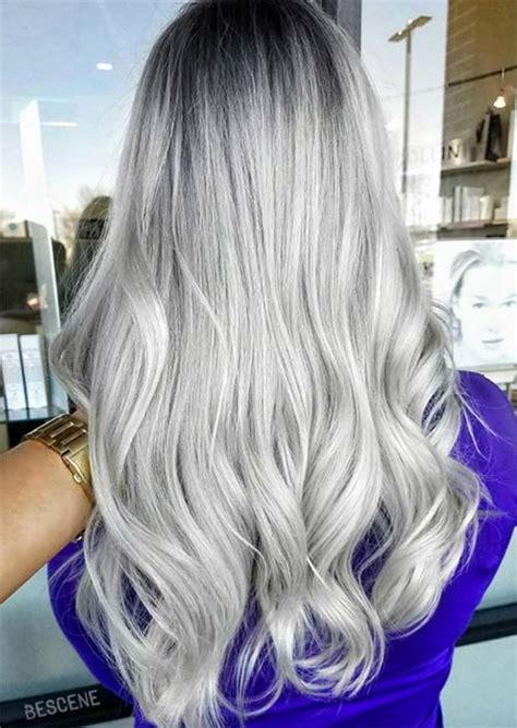 Before we get into that, you need to understand that graying. Silver Hair Trend: 51 Cool Grey Hair Colors & Tips for ...