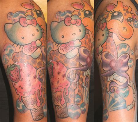 Colourful Hello Kitty Tattoo Tattoomagz › Tattoo Designs Ink Works Body Arts Gallery