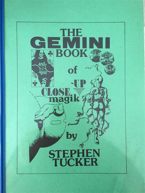 The Gemini Book Of Close Up Magik Stephen Tucker Daniel Rhod