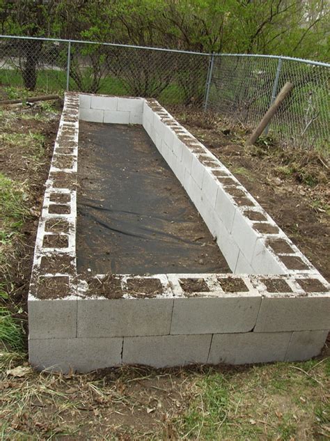 The Best Diy Cinder Block Raised Garden Bed The Owner Builder Network