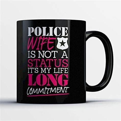 Police Coffee Mug Police Wife Is Not A Status Funny 11 Oz Black Ceramic Tea C Ebay