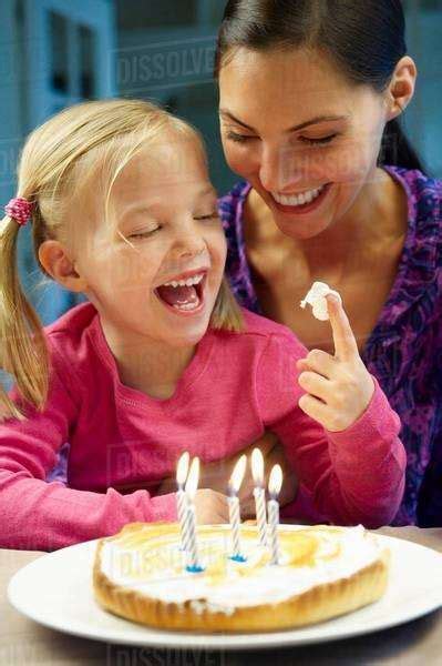 Mother And Daughter Celebrating Birthday Stock Photo Dissolve