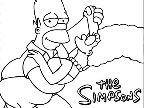 Trippy Simpsons Coloring Pages