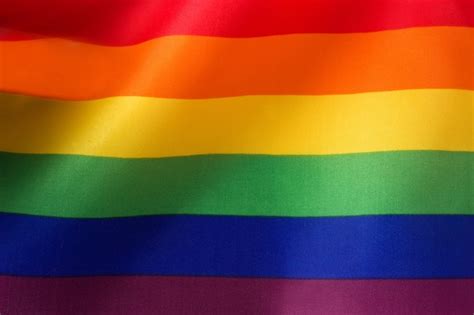 bandera lgtb o arcoiris bandera del orgullo gay foto premium