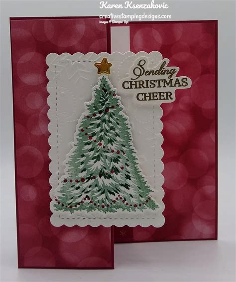 Stampin Up Trimming The Tree For Fun Fold Friday Creative Stamping