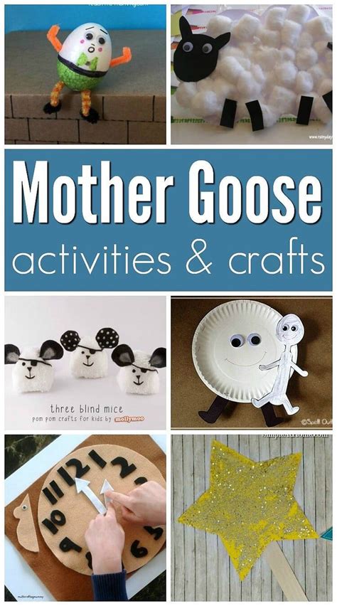 Mother Goose Crafts And Activities Nursery Rhymes Preschool Crafts