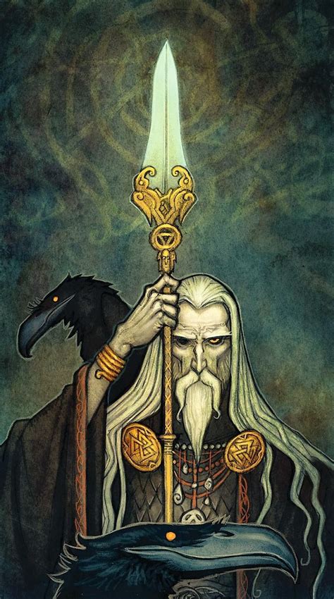 Odin By Johan Egerkrans Mythology Art Viking Art Norse Pagan