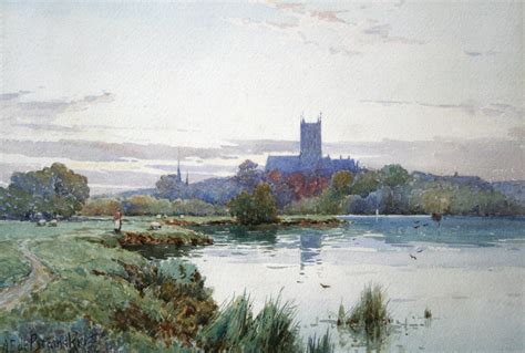 Worcester Cathedral From The River Severn The Wallington Gallery