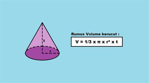 Cara Menghitung Luas Dan Volume Kerucut Matematika Ke Vrogue Co