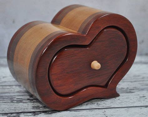 Box Heart Collectible Jewelry Keepsake Wood Box Unique Etsy