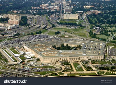 Stock Photo Aerial Of The Pentagon The Department Of Defense