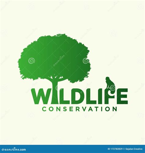 Wildlife Conservation Logo Vector Stock Vector Illustration Of Date