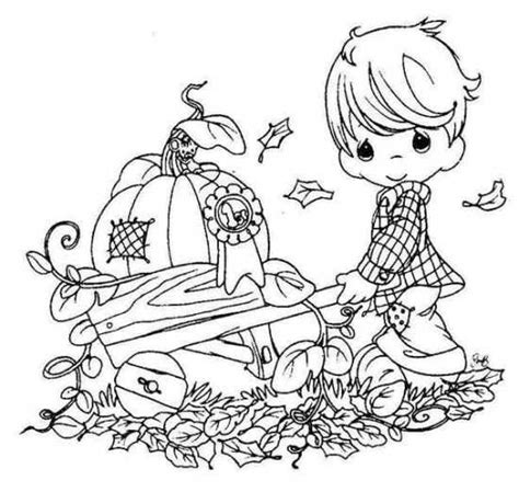 Precious Moments Thanksgiving Coloring Pages Christopher Myersa S