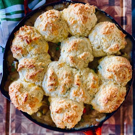 Leftover Turkey Pot Pies With Cheddar Biscuit Topping Recipe Sur La