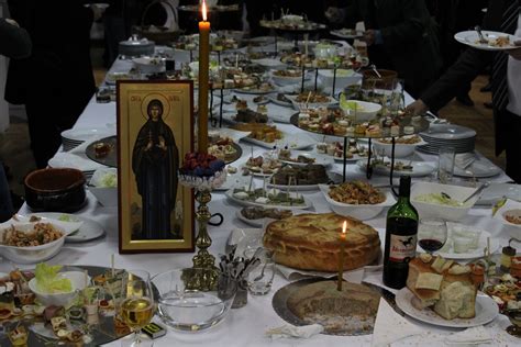 Trpeza Slava Sns Mozaic Serbian Orthodoxy Table Settings Heritage