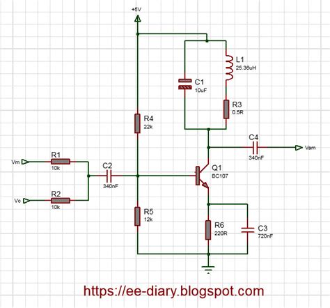 How To Design Am Modulator Circuit Using Transistor Ee Diary
