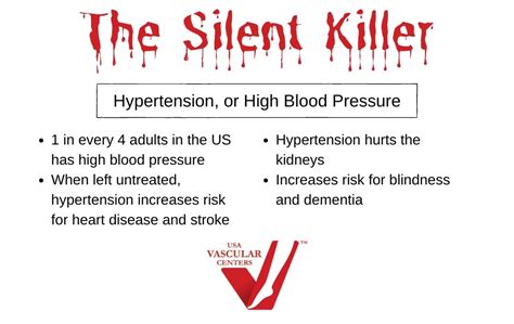 The Silent Killer Usa Vascular Centers