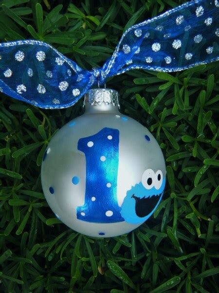 Cookie Monster Ornament Personalized By Brushstrokeornaments
