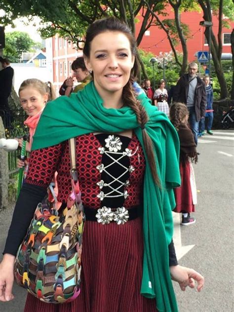 Beautiful Girl From Faroe Islands Dressed In The National Dress