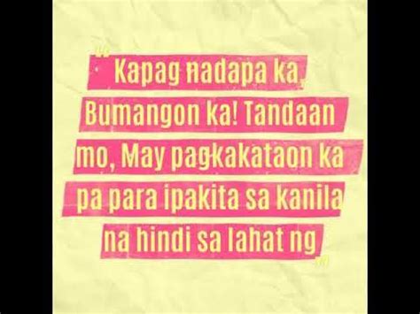 Tagalog Inspirational Quotes About Life Tagalog Motivational Quote