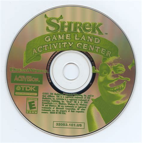 Shrek Game Land Activity Center Tdk Mediactive2001 Free Download