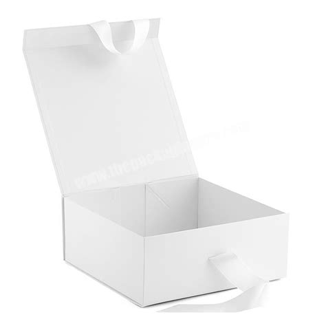 Matte White Folding Rigid Paper Cardboard Packaging T Box With