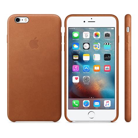 Apple Iphone 6s Plus Leather Case Saddle Brown Cameranunl