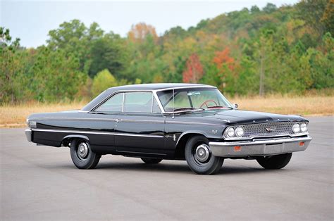 1963 500 Ford Galaxie Cars Coupe Classic Black Wallpapers Hd