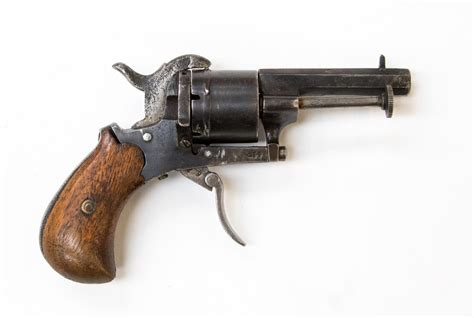German Made 7mm Pinfire Revolver German Proof Marks 2 14 Inch Barrel