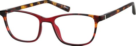 Red Rectangle Glasses 2028918 Zenni Optical Eyeglasses Zenni Optical Zenni