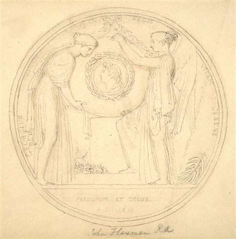 Design For The Reverse Of A Commemorative Medal For The Royal Academy