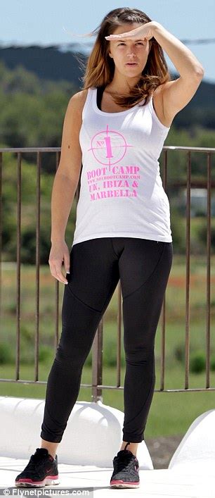 Natasha Giggs Works Up A Sweat As She Is Put Through Her Paces At Boot
