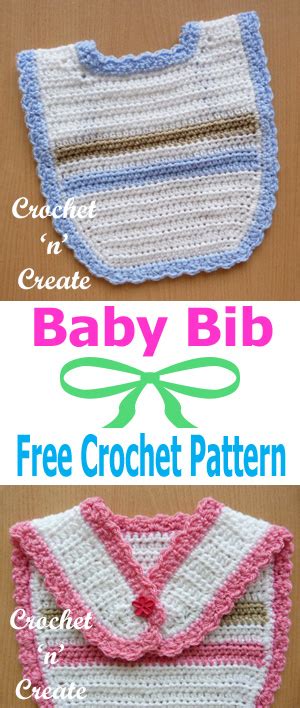Baby Bib Uk Free Crochet Pattern Crochet N Create