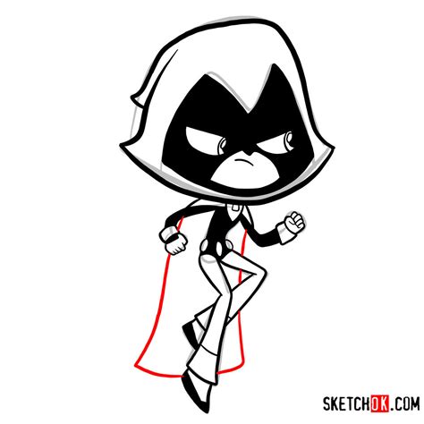 How To Draw Raven From Teen Titans Go Printable Step By Step Drawing Images And Photos Finder