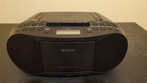 Sony CFD S70 CD Radio Cassette Recorder Boombox Review YouTube