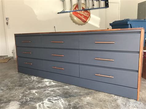 Tall Dresser With Extra Large Drawers 9 Drawer Chest Of Drawers In