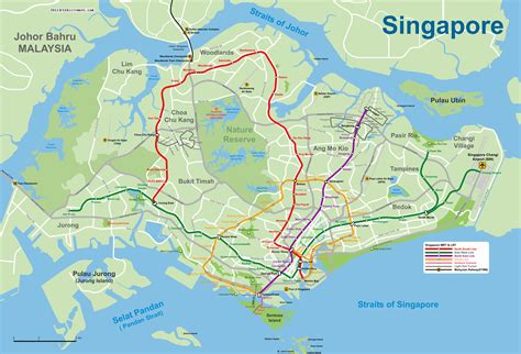 Large Mrt And Lrt Map Of Singapore Singapore Asia Mapsland Maps Of The World