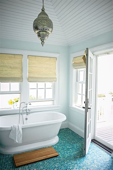 50 Ways To Decorate With Turquoise Coastal Bathroom Design Beach
