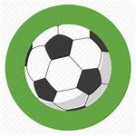 Sports Round Icon Football Soccer Ball Sport