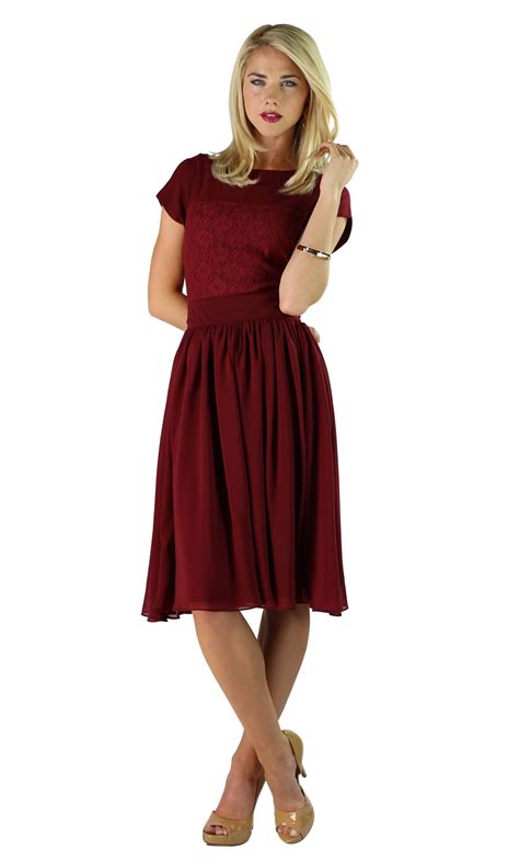 Modest Dresses In Red