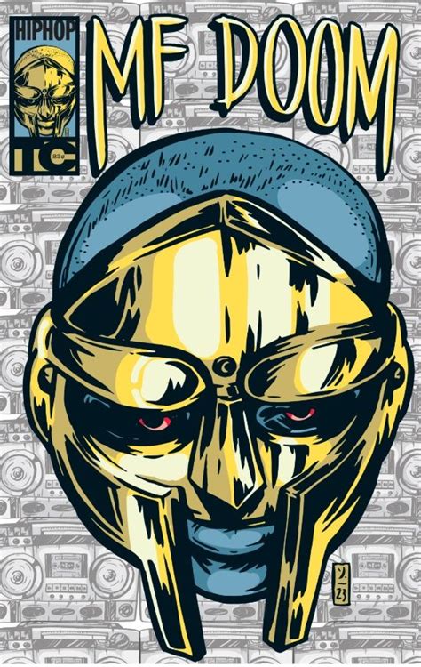 Mf Doom Comic Art Print Mf Doom Comics Hip Hop Artwork